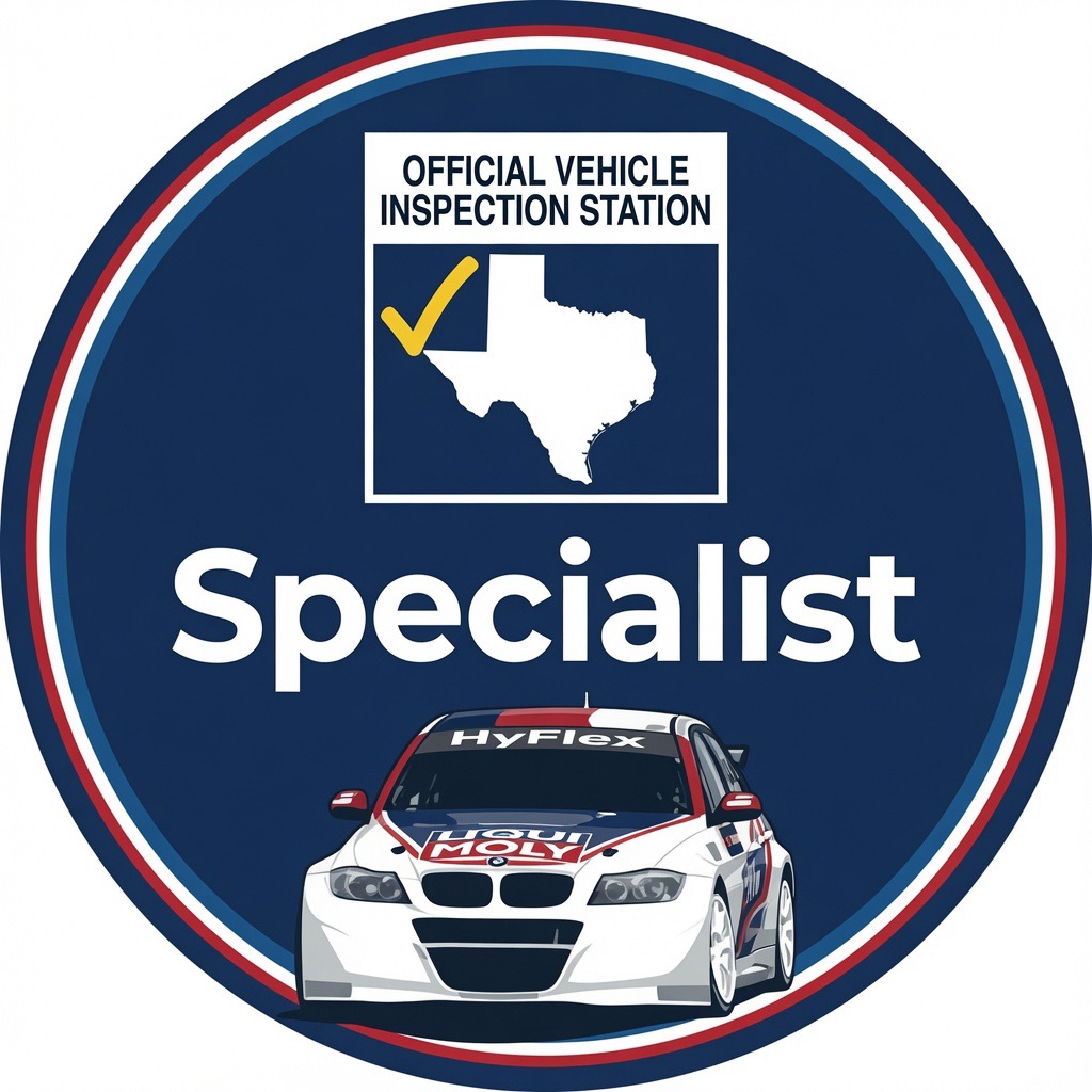 MGM Auto — Official Vehicle Inspection Station specialist badge